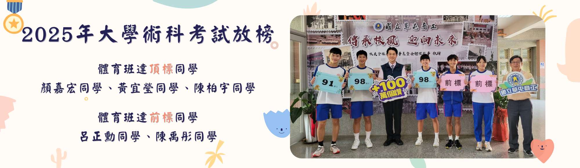 2025大學術科考試放榜